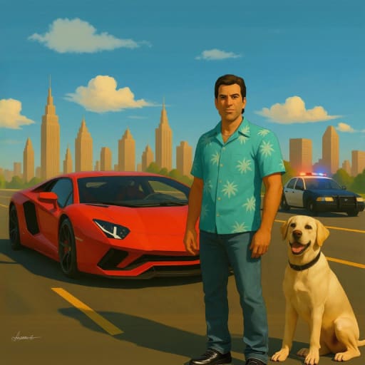 Aventador Vice Crime City game cover