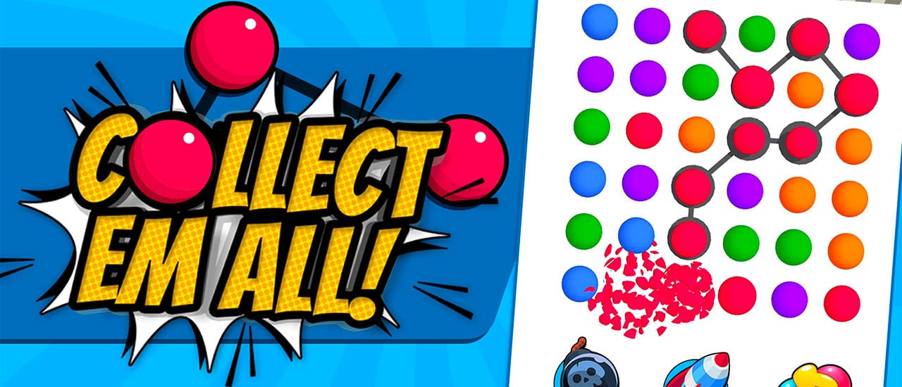 Collect Em All gameplay screenshot showing key features and visual style