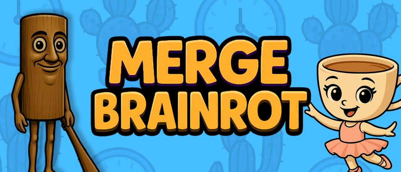 Merge Brainrot gameplay screenshot showing key features and visual style