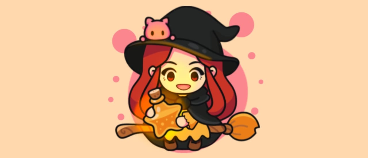 Potion Merge Witch gameplay screenshot showing key features and visual style