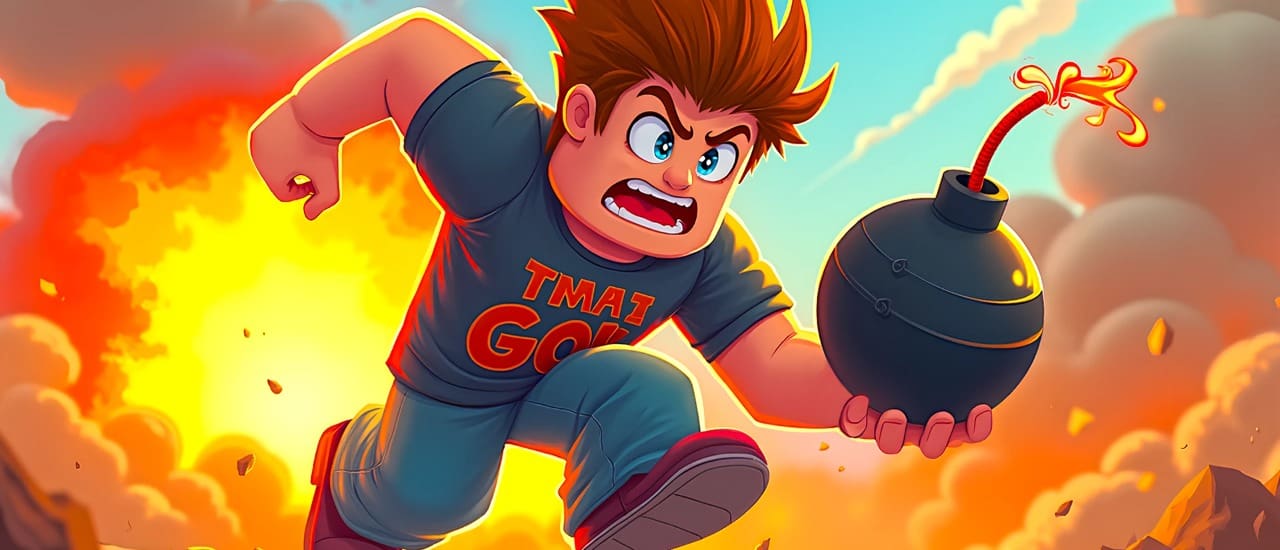 Robby Bomberman gameplay screenshot showing key features and visual style