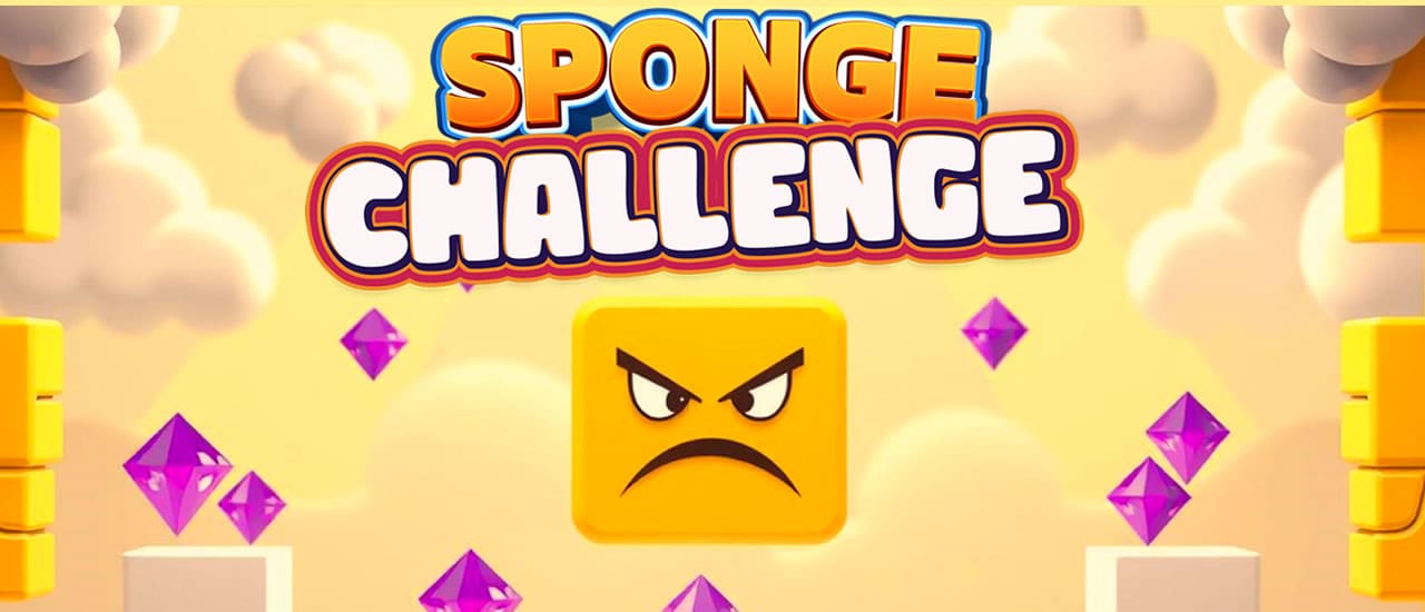 Sponge Challenge gameplay screenshot showing key features and visual style
