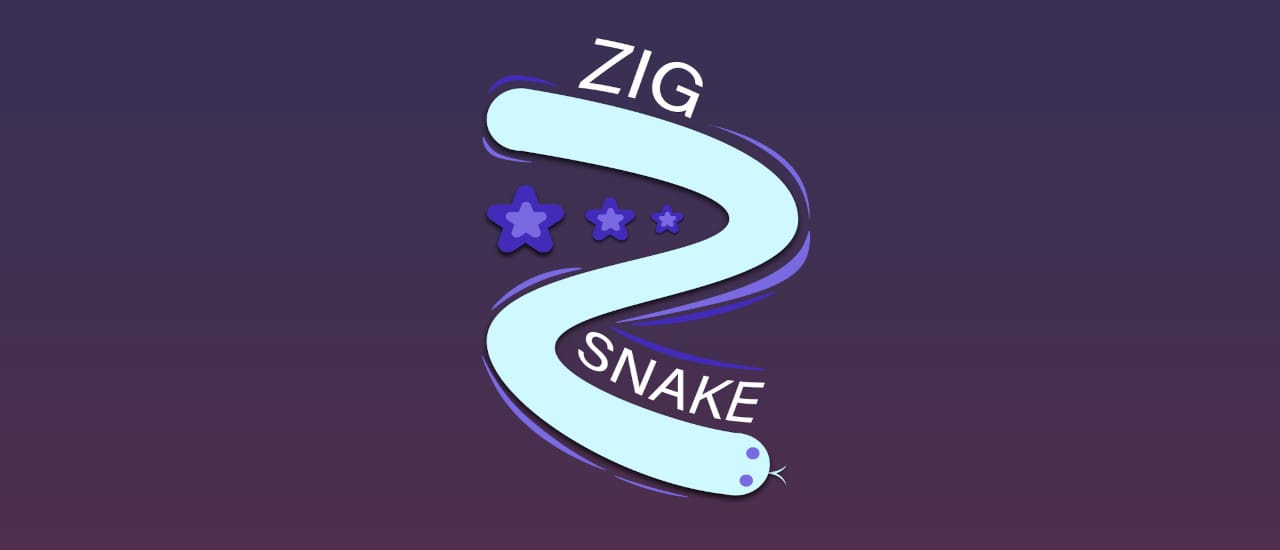 Zig Snake gameplay screenshot showing key features and visual style